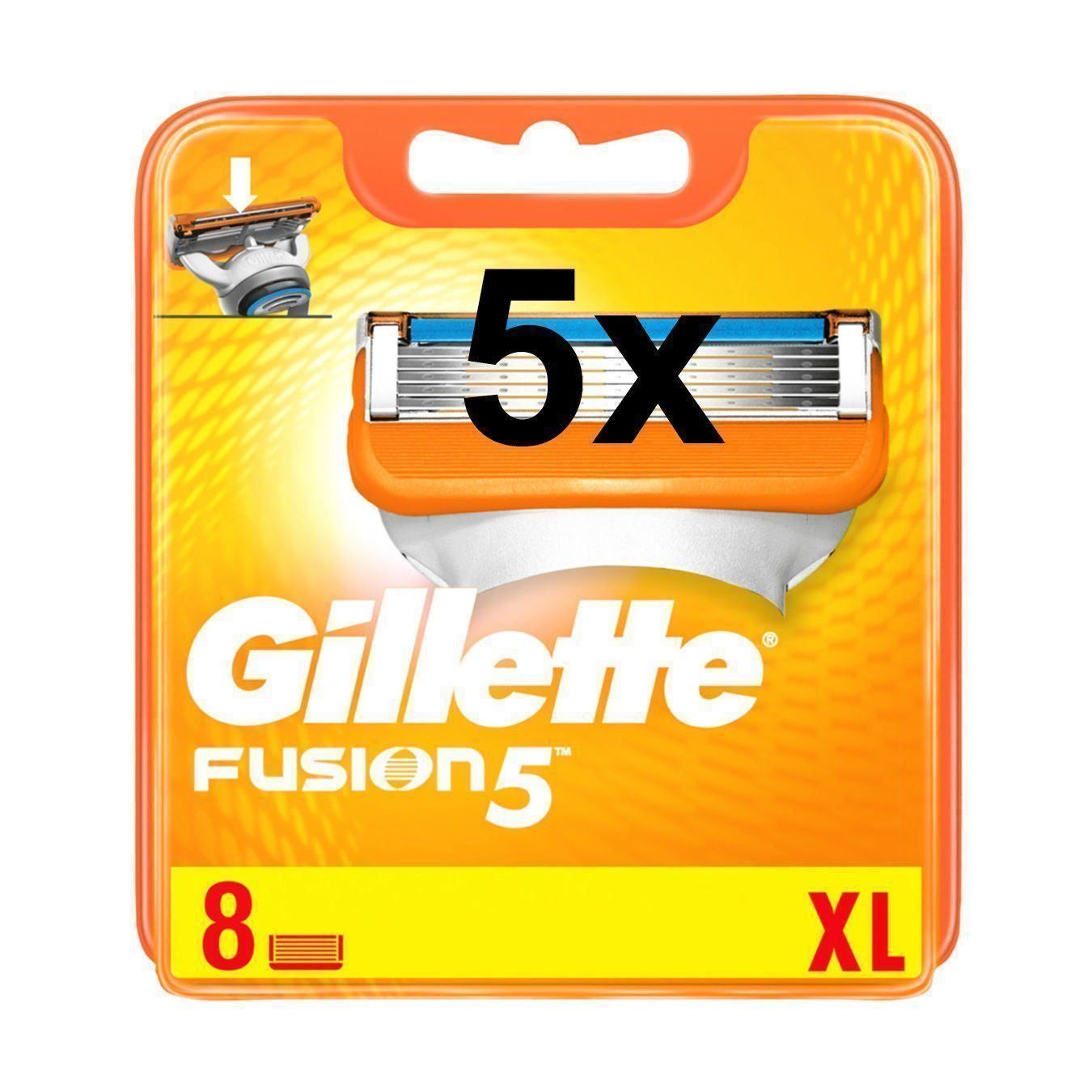 Gillette Gesichtspflege: Gillette Fusion5 40 Rasierklingen – Neu und originalverpackt aus Ersigen von easyhandel