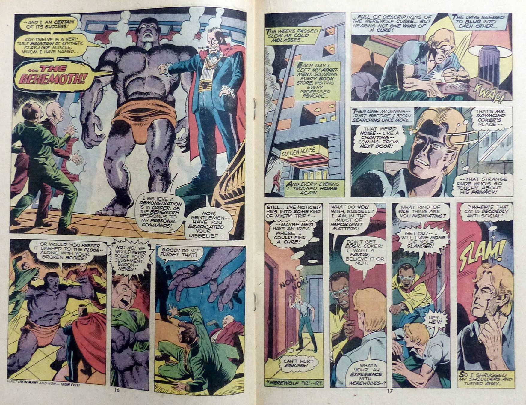 Fumetti: WEREWOLF BY NIGHT #17 VS THE BEHEMOTH MARVEL 1974 – Usato da Lugano venduto da YouWantUS 4