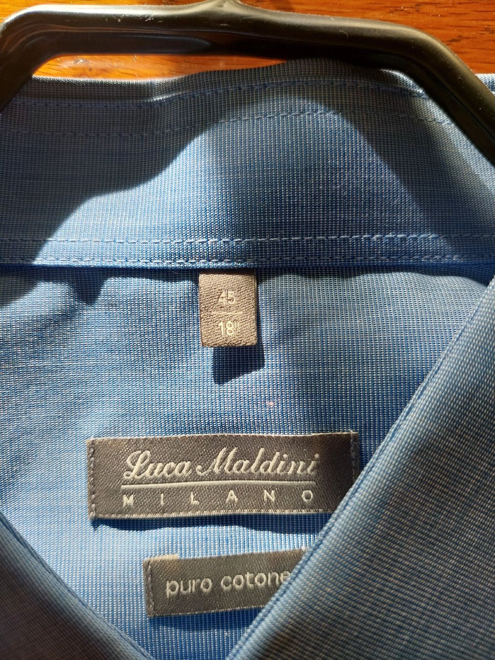 Camicie: Luca Maldini Hemd, Gr. 45, Hellblau, Kurzarm - Neu! – Nuovo e nell'imballaggio originale da Gunzwil venduto da Jounima 1