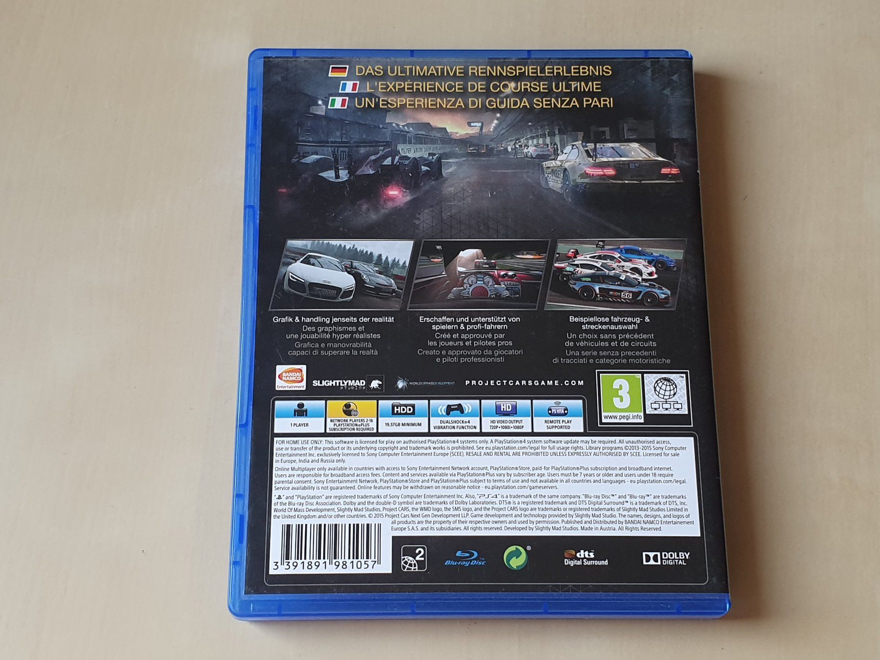 Sony Giochi: Project Cars – Usato da Stansstad venduto da collectorsshop 1