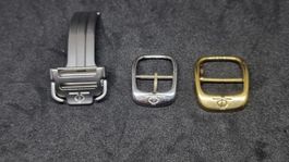 Boucles de montre Baume&Mercier Acier, plaque or 14,16,18mm