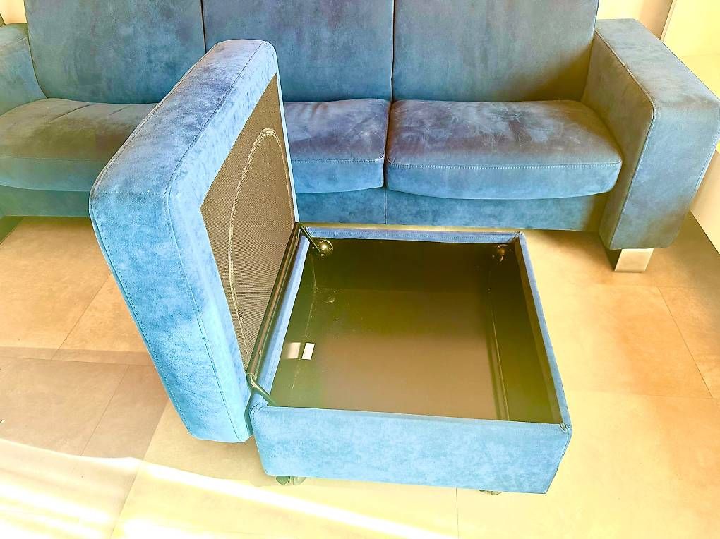 Stressless Divani: Stressless Sofa 3-Sitzer mit Hocker – Usato da Reinach AG venduto da mon_5vwg 3