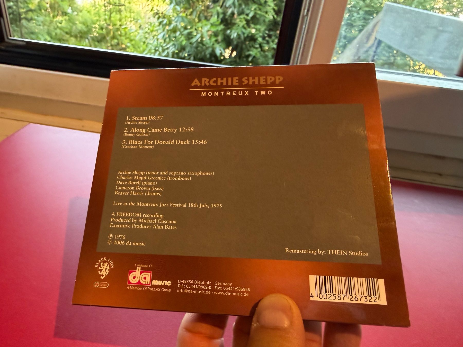 CD: Archie Shepp - Montreux Two - HF41B – Nuovo (secondo la descrizione) da Küsnacht ZH venduto da JazzRecords 1