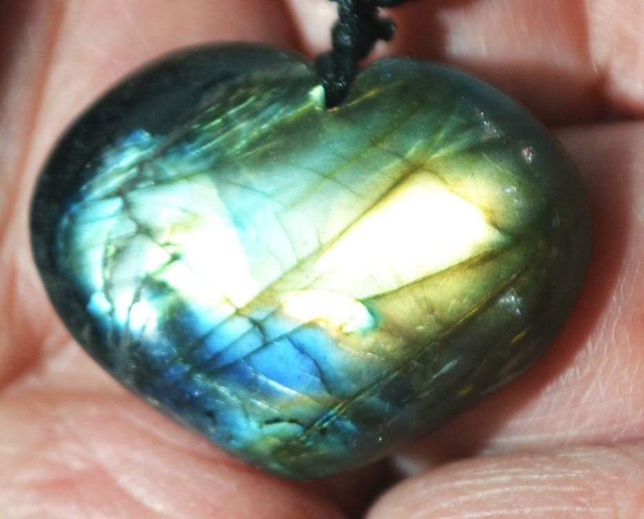 Böhmische Opal Herz Halskette – Silberne Schlangenkette Mit Mondstein, 40 Cm + 5 Cm Verlängerung, Für Frauen & Mädchen