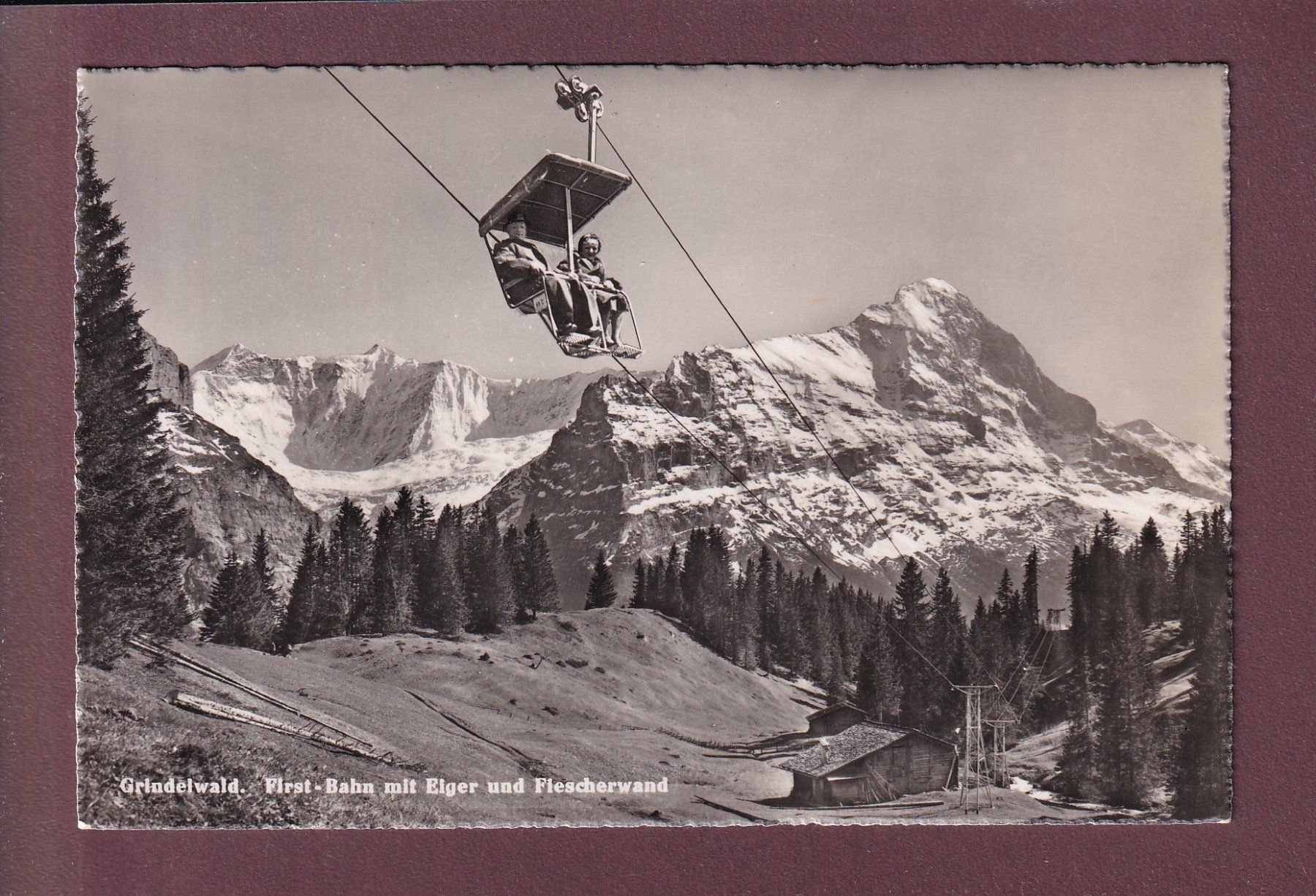 Ansichtskarten: Grindelwald - FIRST-BAHN - Eiger – Gebraucht aus Pully von nicecards