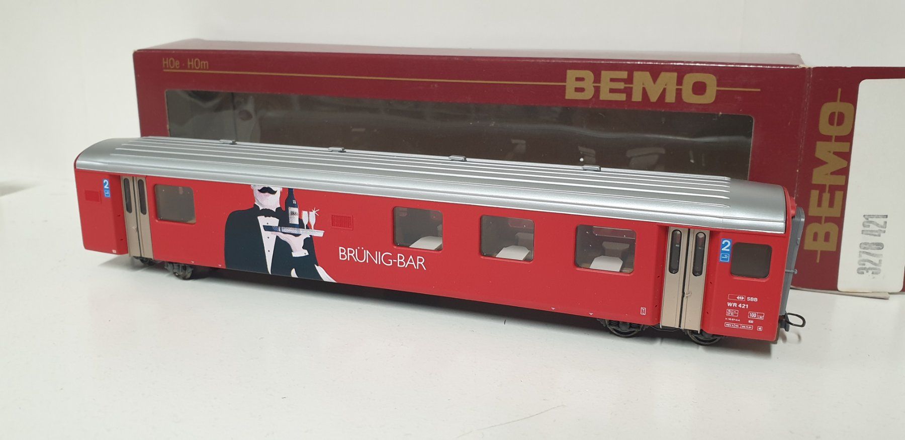 Bemo Modellini di ferrovie: Bemo RhB  Piano Bar  Restaurant 3278 421 – Nuovo (secondo la descrizione) da Geroldswil venduto da TopTrain54 4