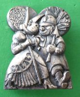 Basler Fasnachtsplakette Silber mit Nadel 2013