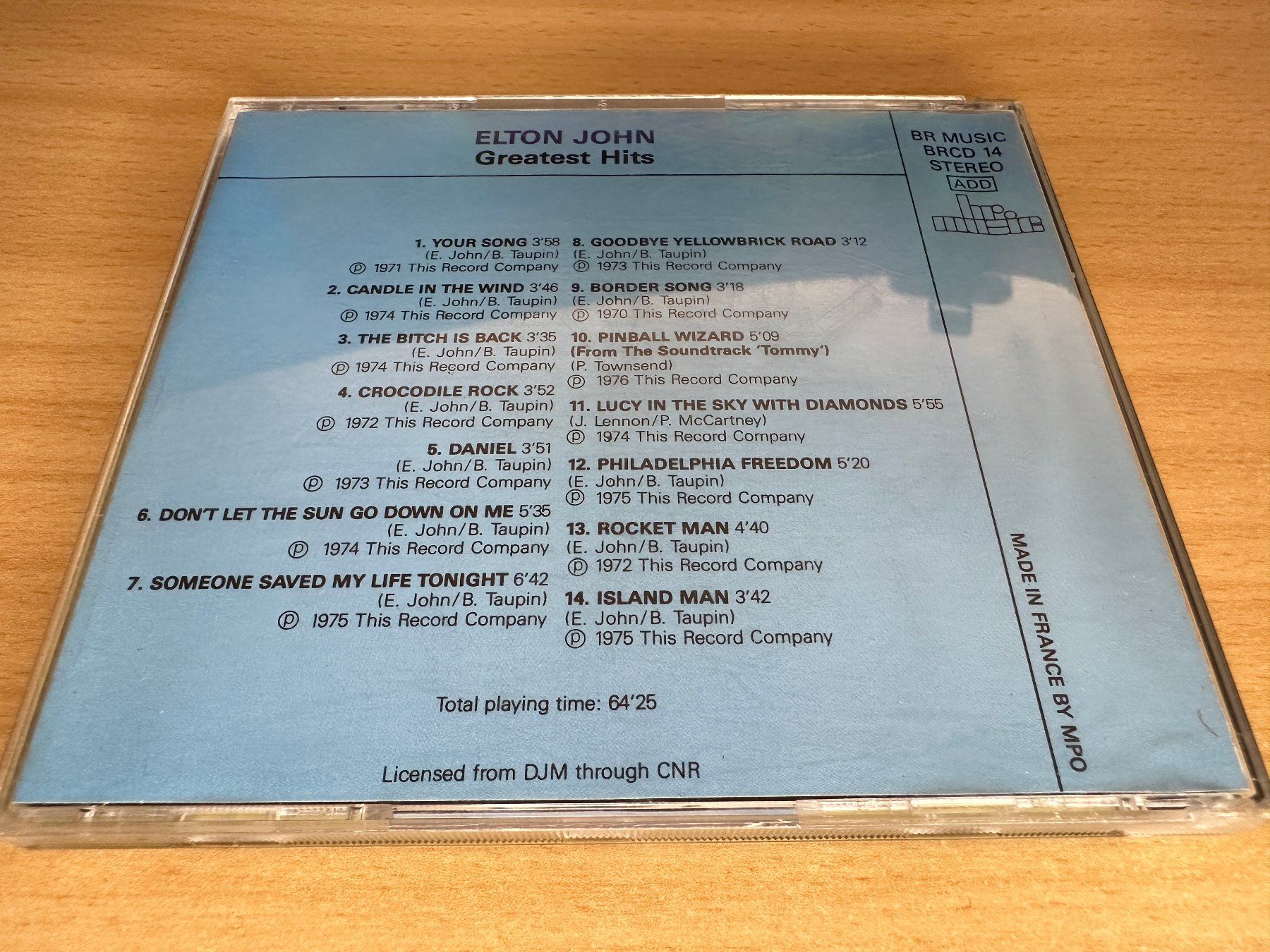 CD: Elton John – Greatest Hits – Usato da Rikon im Tösstal venduto da Alpenmutz 1