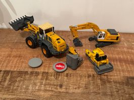 Siku Baumaschinen Set: Liebherr, Bagger, Walze, Sammlung