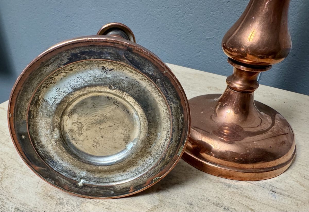 Kerzenständer: 2er Set Kerzenständer vintage alt 32 cm – Gebraucht aus Rothrist von Luckywinner 2