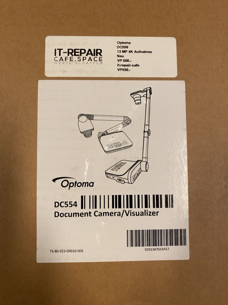 Videoprojektoren: Optoma DC554 Dokumenten Kamera Visualizer – Neu und originalverpackt aus Geroldswil von IT-REPAIR-CAFE.SPACE
