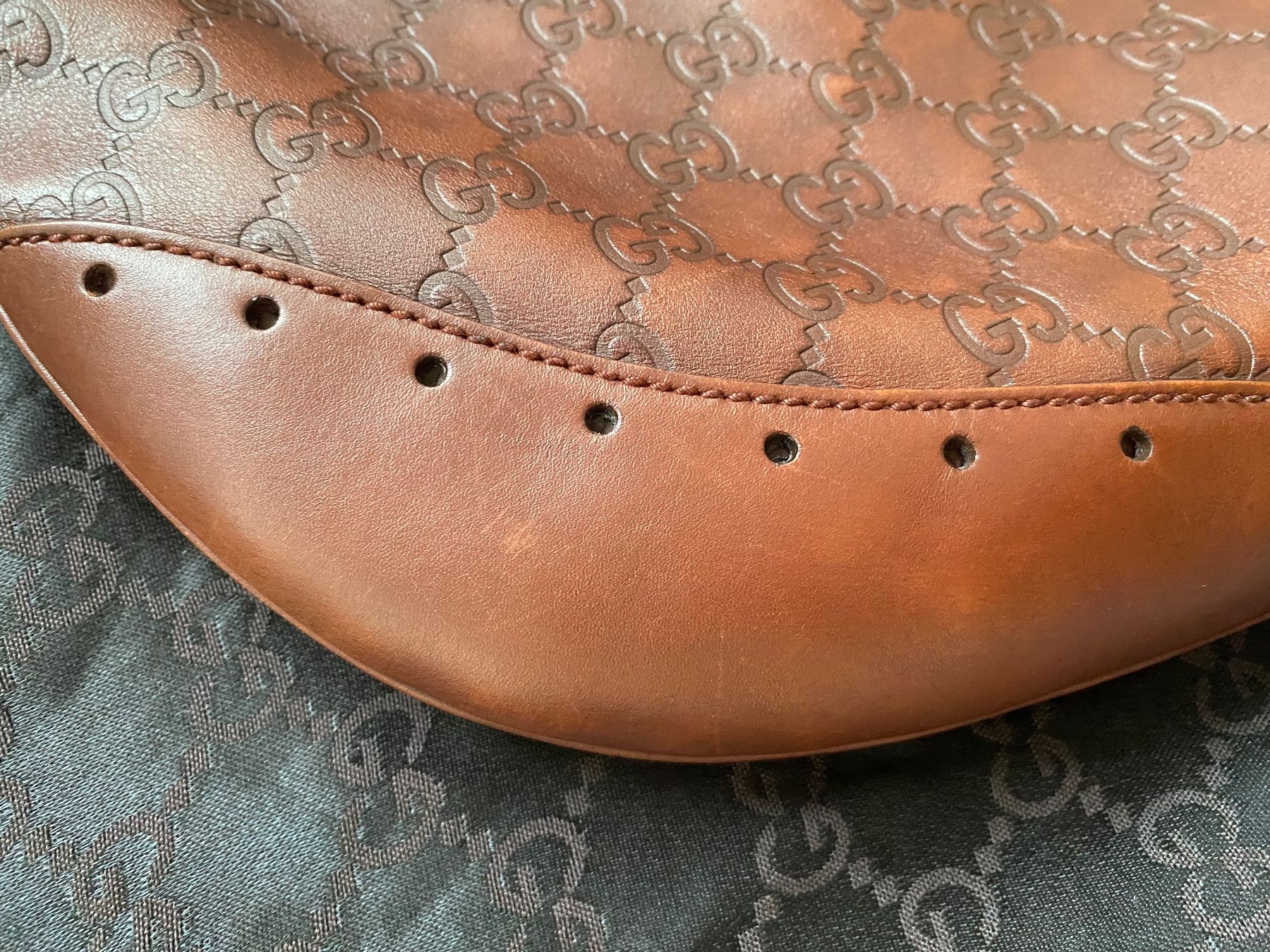 Gucci Borse: Guccissima Shoulder Bag, Leder braun – Usato da Zürich venduto da Scheidegg1 5