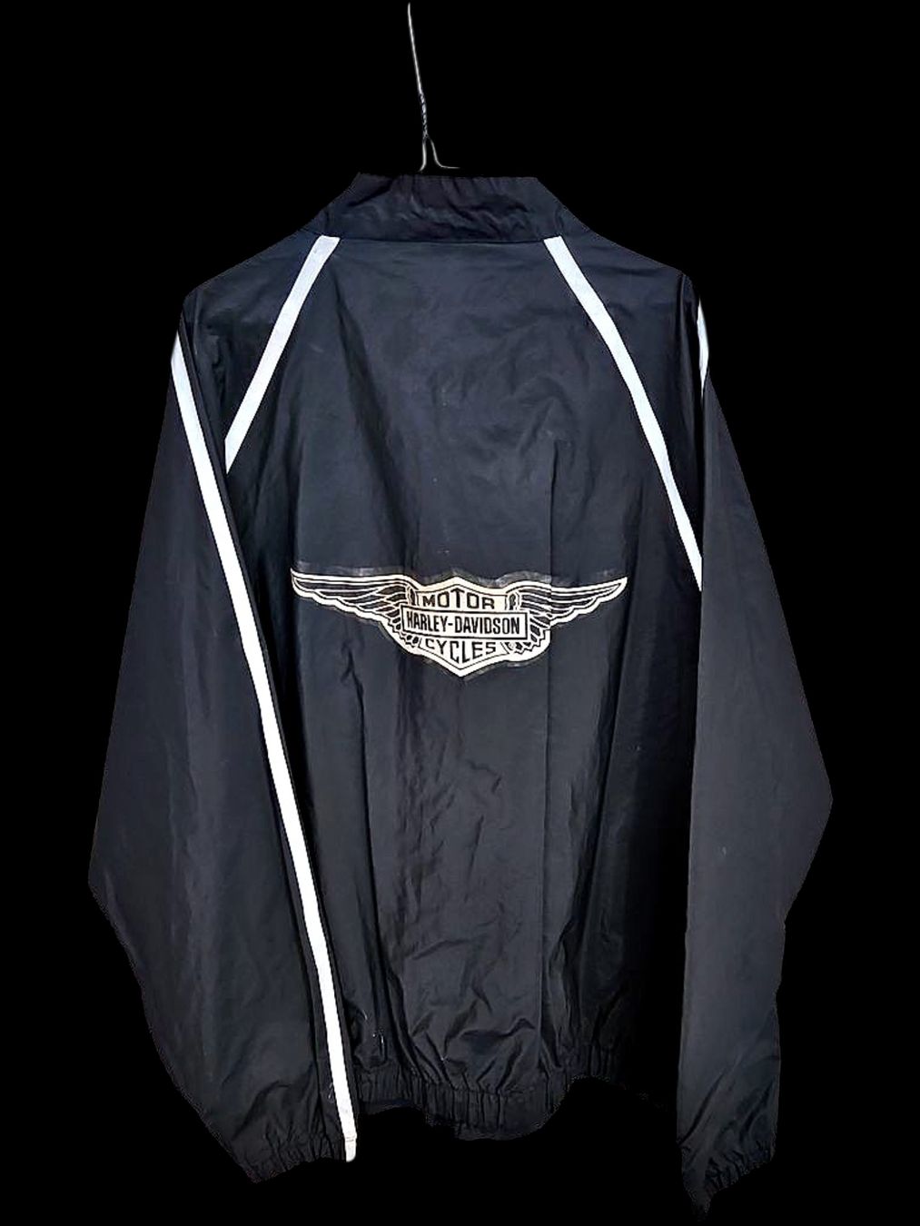 Harley-Davidson Giacche: Harley-Davidson Schwarze Windbreaker Jacke mit Logo - Größe – Usato da Zug venduto da vinokilo 3