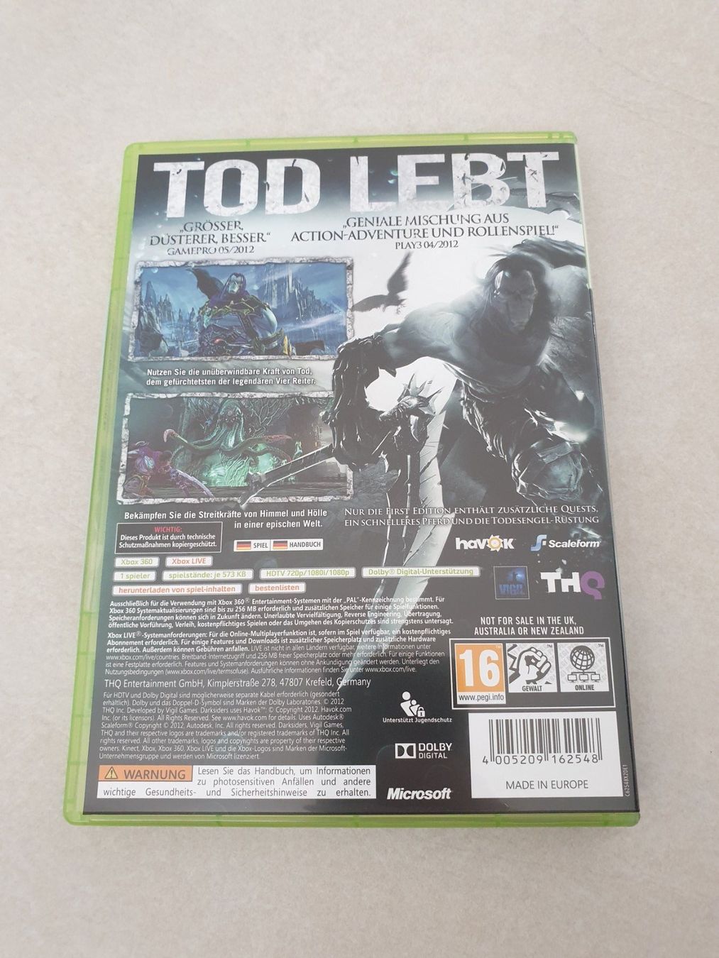 Microsoft Spiele: Darksiders II UNCUT First Edition Xbox 360 – Gebraucht aus Füllinsdorf von master_mind 1