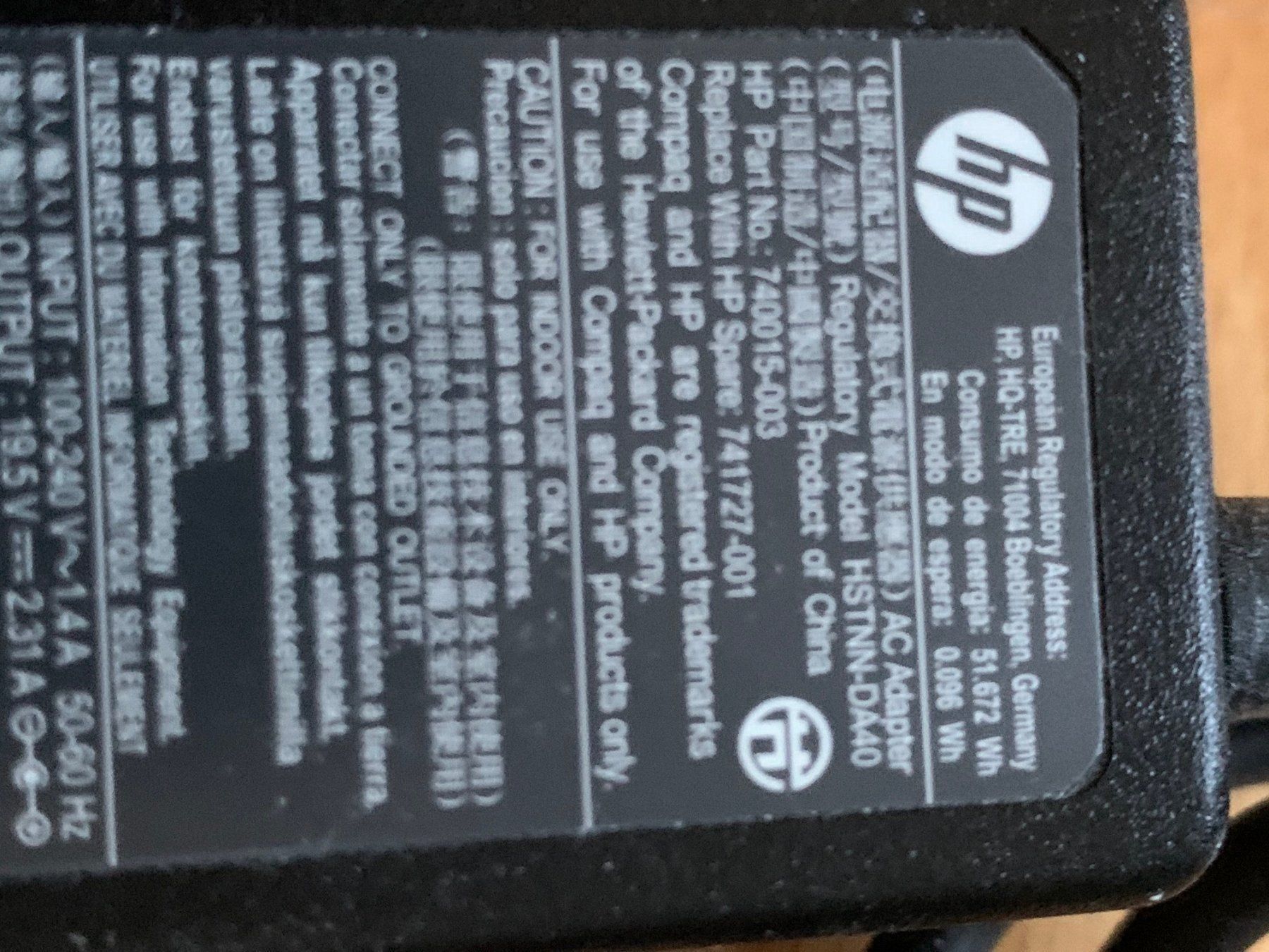 Hewlett Packard Unità & Adattatore: Neuer HP AC-Adapter 45W – Nuovo (secondo la descrizione) da Erlenbach ZH venduto da Ritschly 3