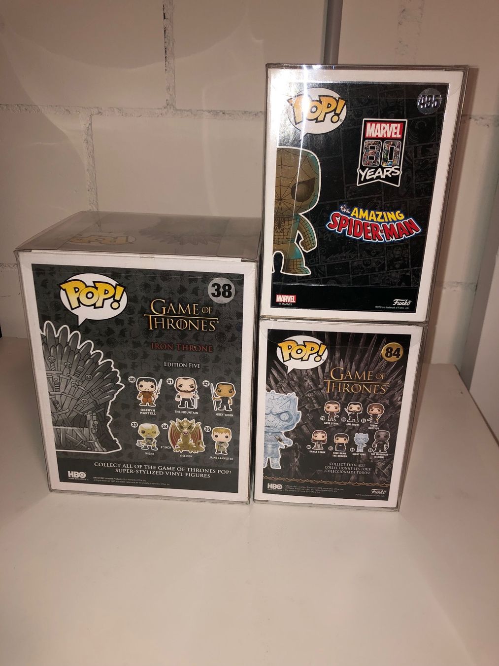 Funko Statuette: Funko Pop Spider-Man & Games of thrones – Nuovo e nell'imballaggio originale da Dürrenäsch venduto da JFAS 1