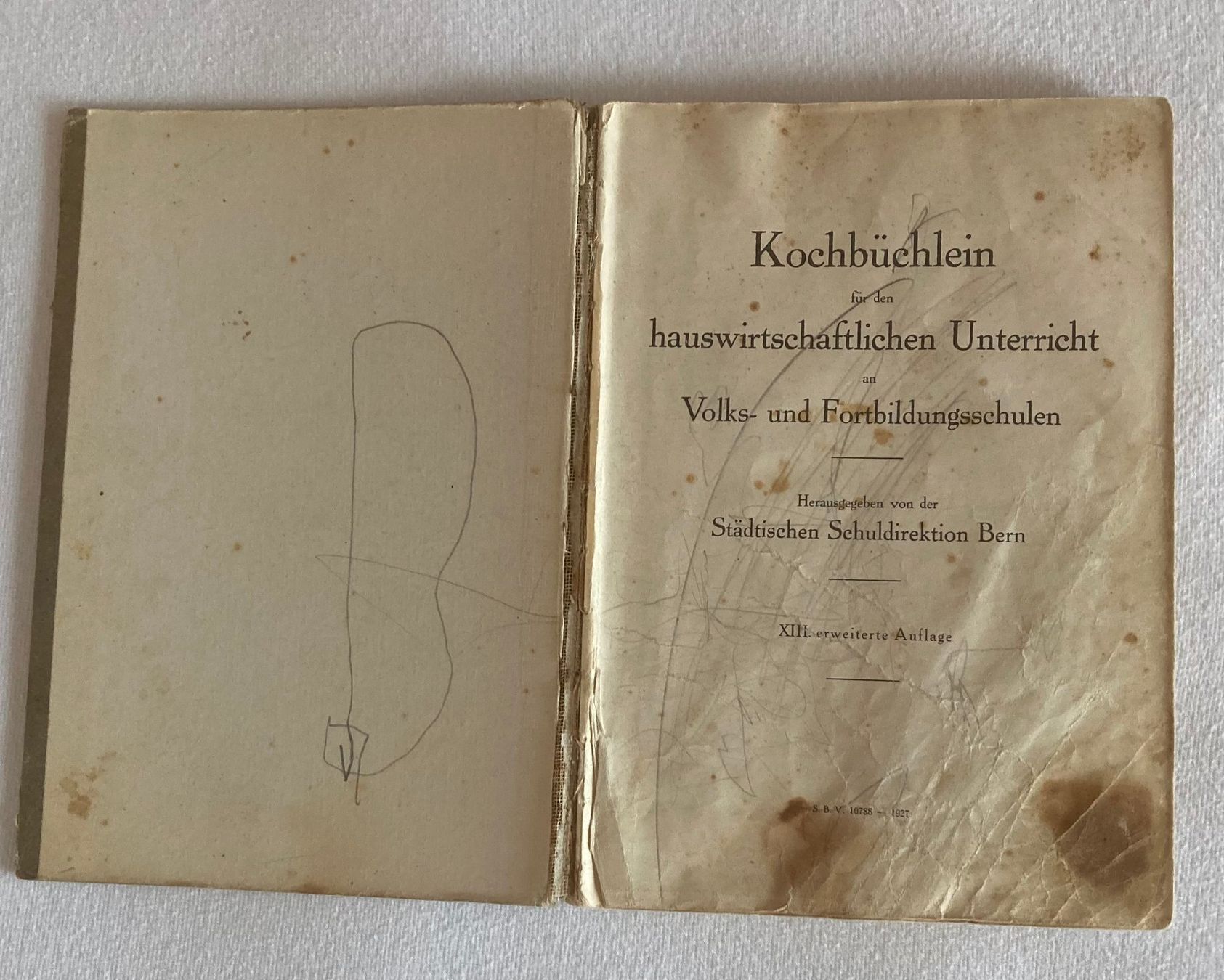 Bücher: Kochbüchlein antik 1927 – Gebraucht aus Liebefeld von Rhy19 2