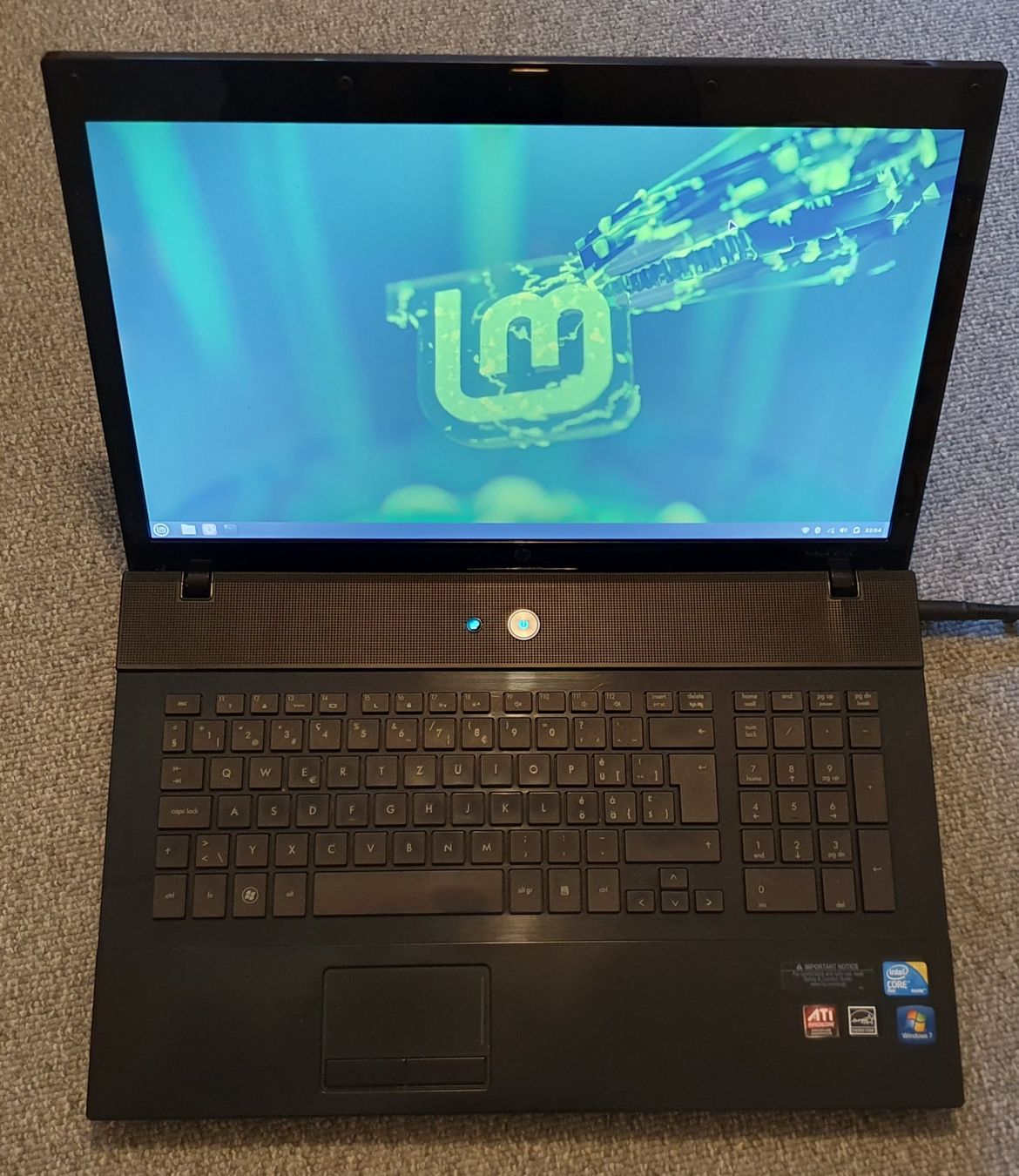 Hewlett Packard Notebook: HP ProBook 4710s, Linux Mint, mit Netzteil, Akku defekt – Usato da Winterthur venduto da E-Frosch