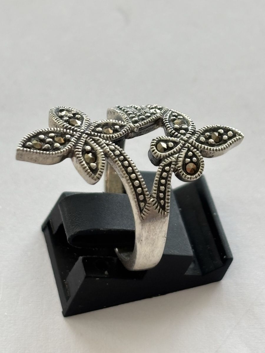 Anelli: Silber Ring925 mit Markasiten – Usato da Langnau am Albis venduto da flusspflege