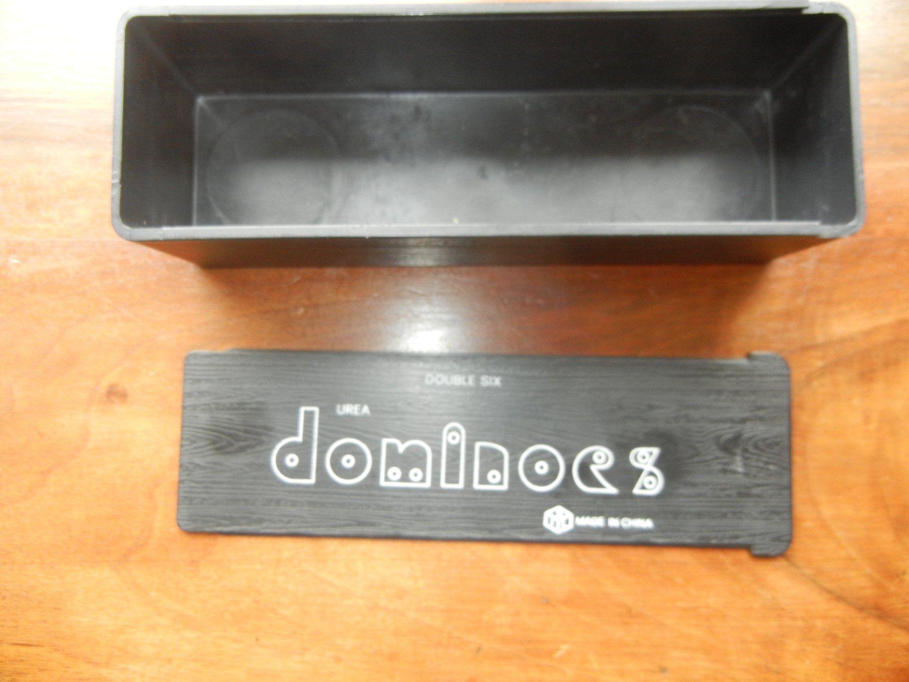 Giochi: Dominoes, 28 Steine, schwarz – Nuovo (secondo la descrizione) da Langendorf venduto da sonntag10 1