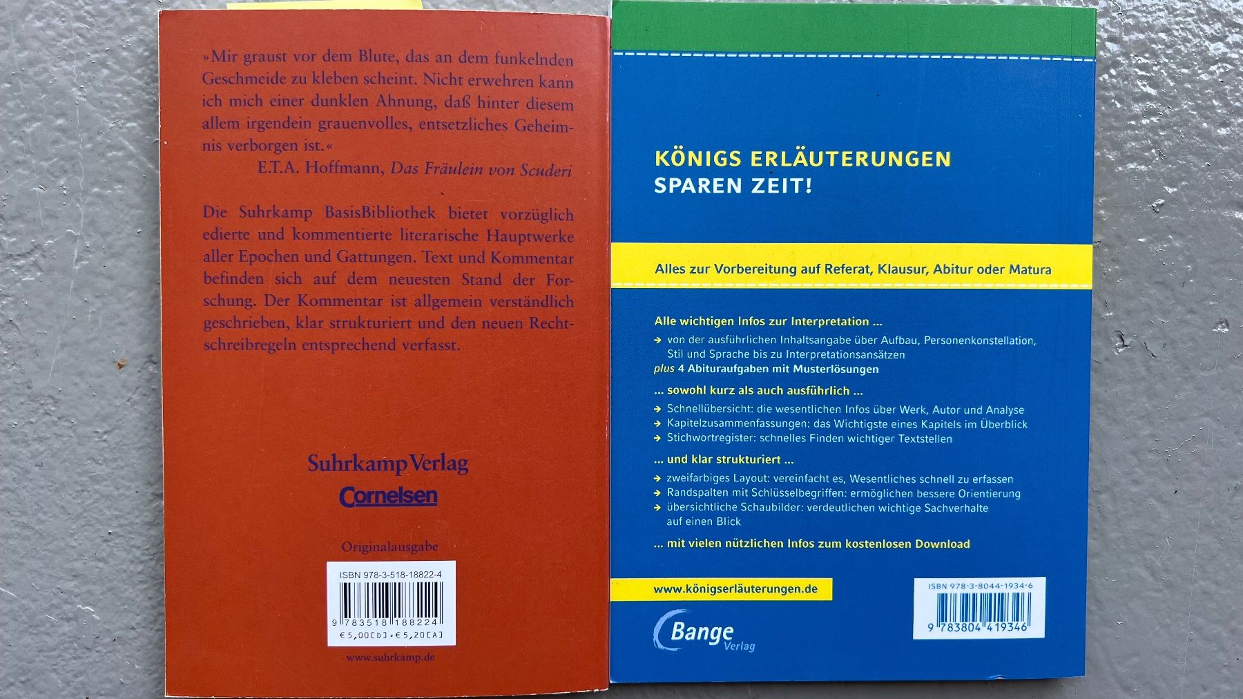 Libri: Das Fräulein von Scuderi – Usato da Ebmatingen venduto da lwe_x6h5 1