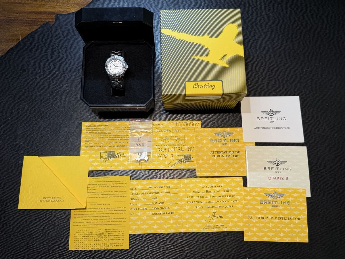 Breitling Orologi: Breitling Colt Oceane mit Brillanten Quarz Fullset – Usato da Winterthur venduto da YSCHU 5