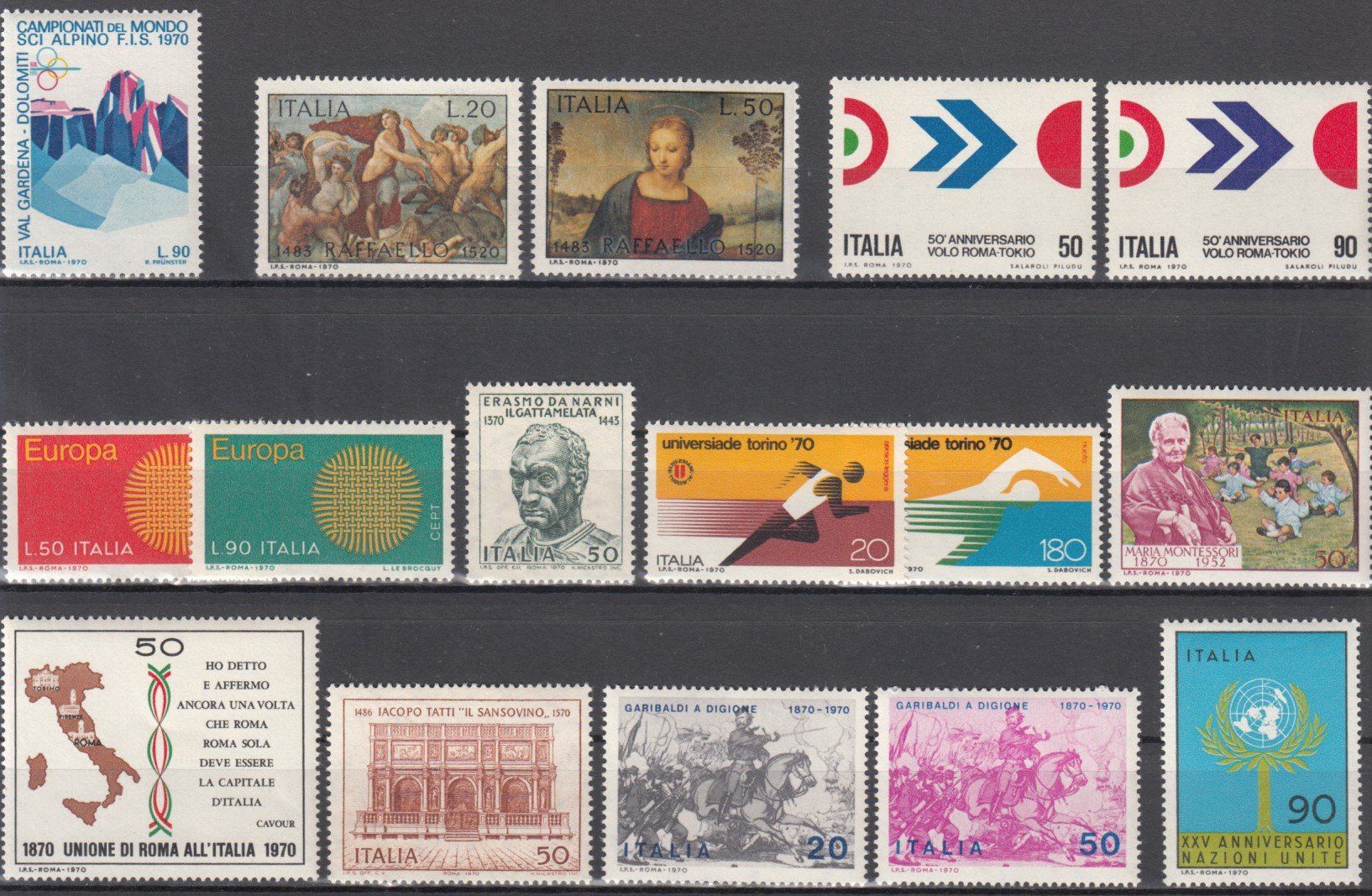 Tous les timbres: Italien 1970 postfrisch – D'occasion à Bürglen TG par StampGraf 1