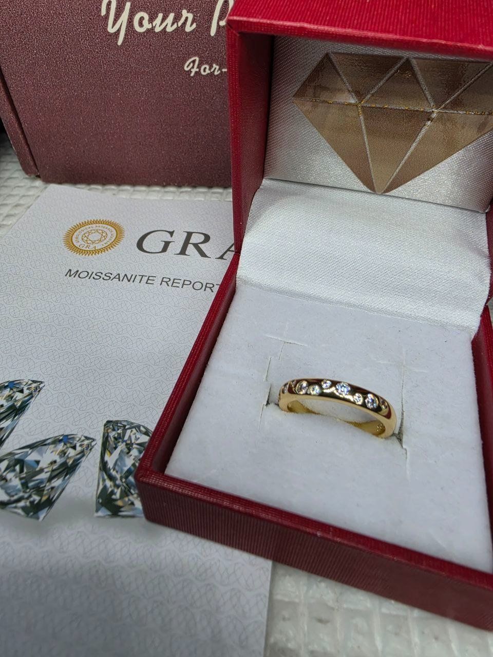 Anelli: Bague argent avec diamants de moissanite certifiés GRA – Nuovo e nell'imballaggio originale da Reconvilier venduto da Tsma67 9