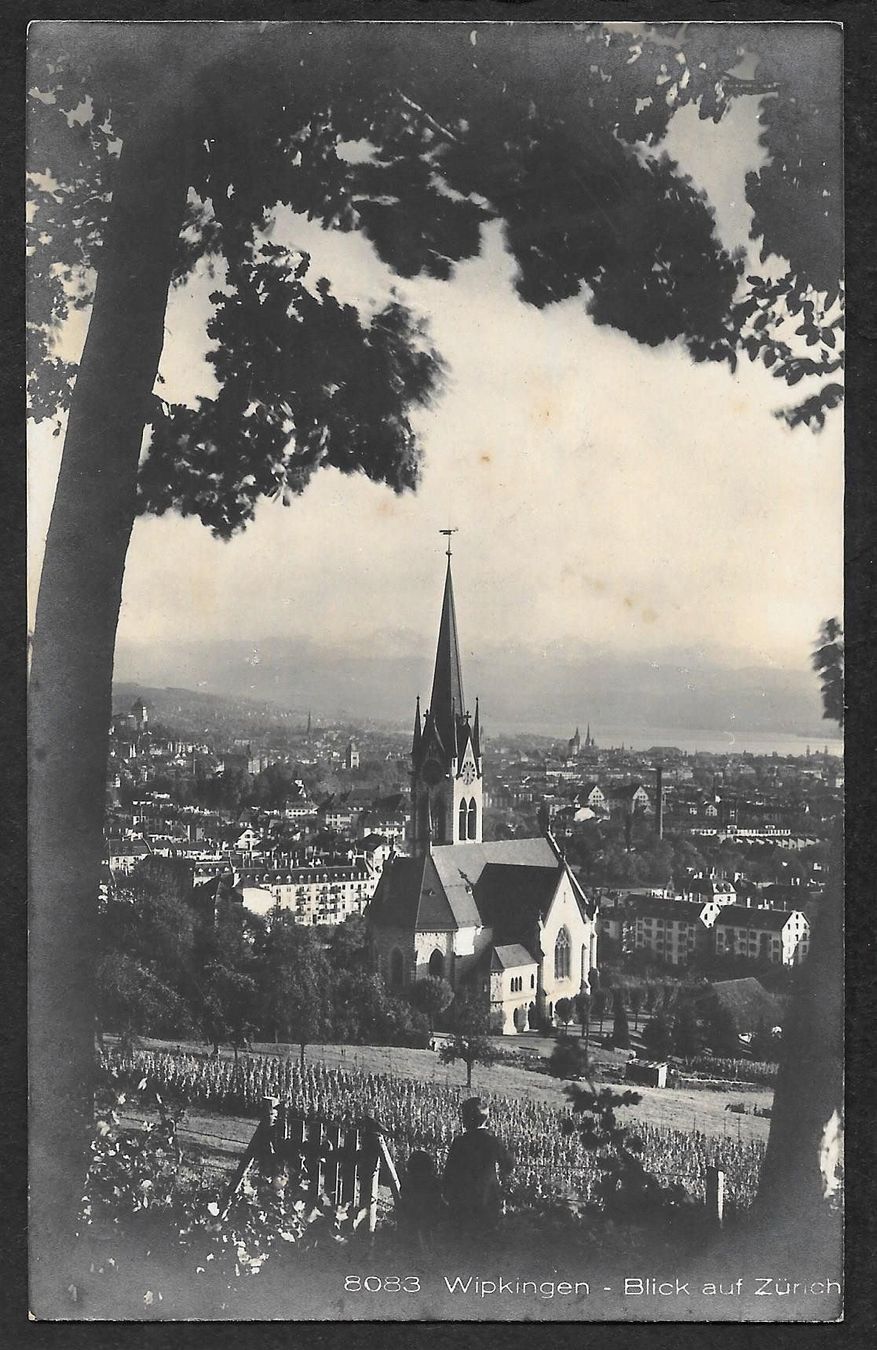 Cartoline postali: Wipkingen Blick auf Zürich – Usato da Olten venduto da clotaldi