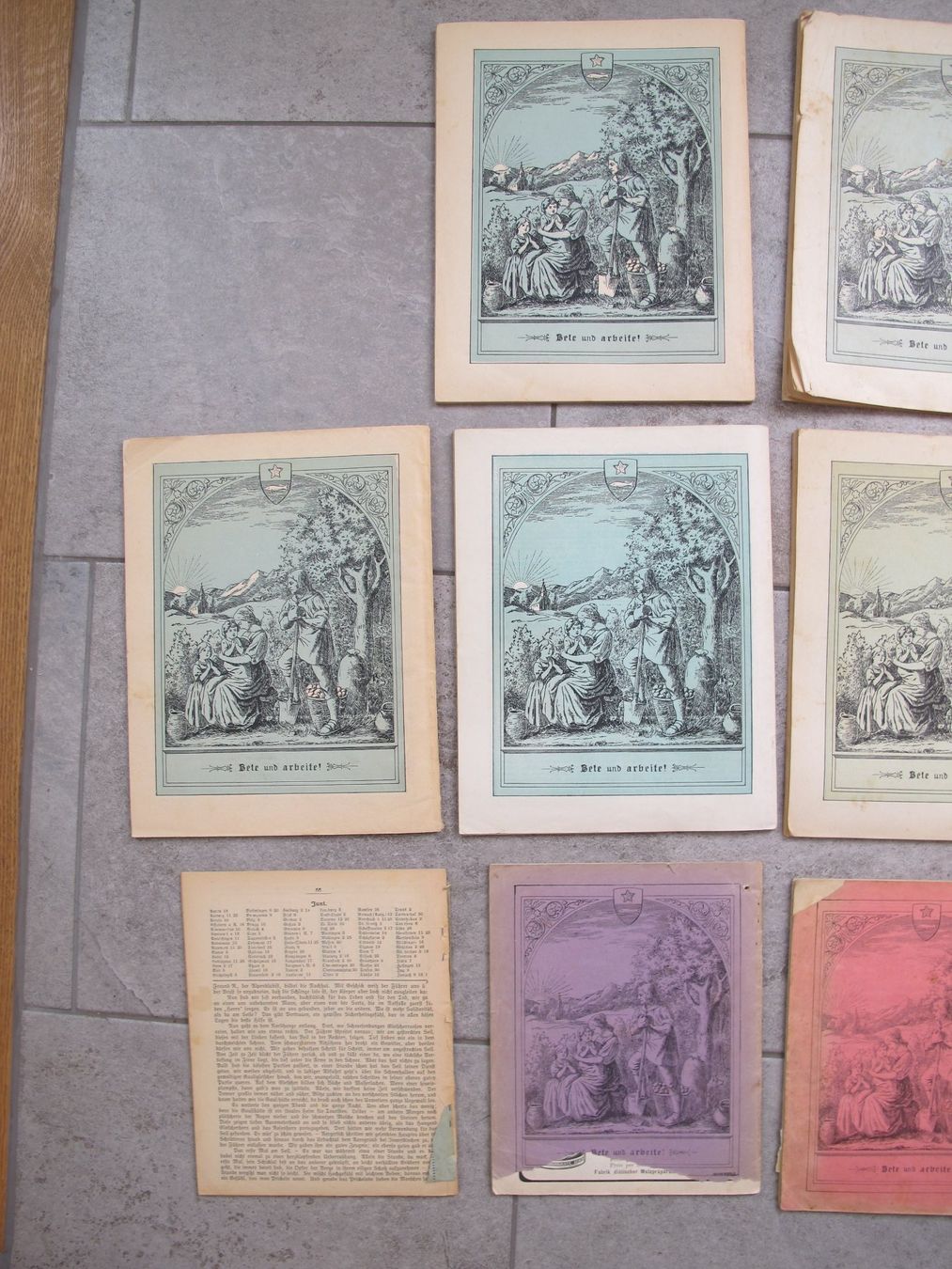 Calendari: 9 antike Zuger Kalender – Usato da Wädenswil venduto da Turusukko 7