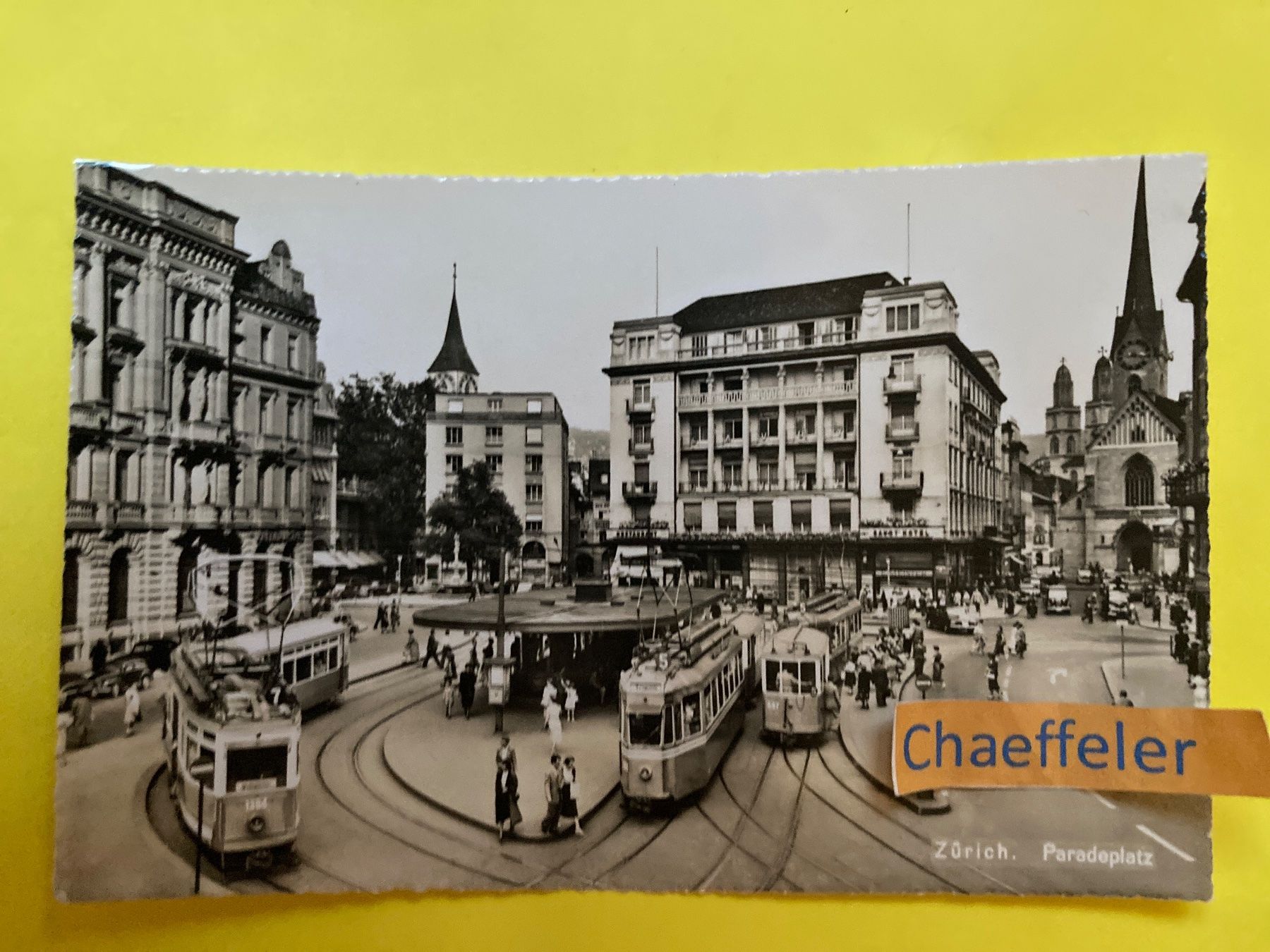 Cartes postales: Zürich Paradeplatz – D'occasion à Zürich par Chaeffeler