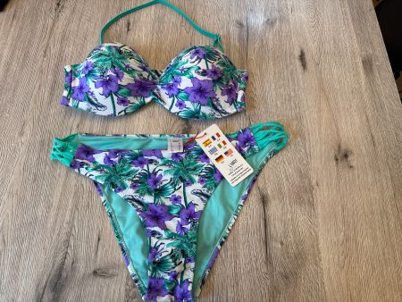 Strand-Bikini tropisch-blumig Grösse 42/16 neu ☀️