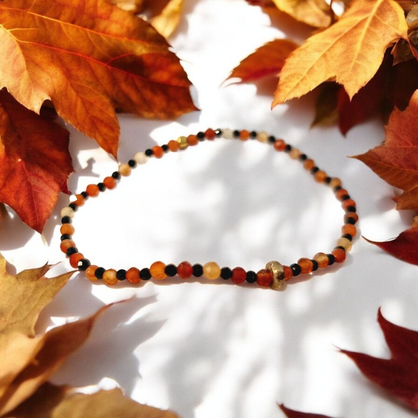 Bracciali & Braccialetti: Armband Karneol, Turmalin & Bronze – Nuovo e nell'imballaggio originale da Aarau venduto da Schmuckhoehle_MD 7