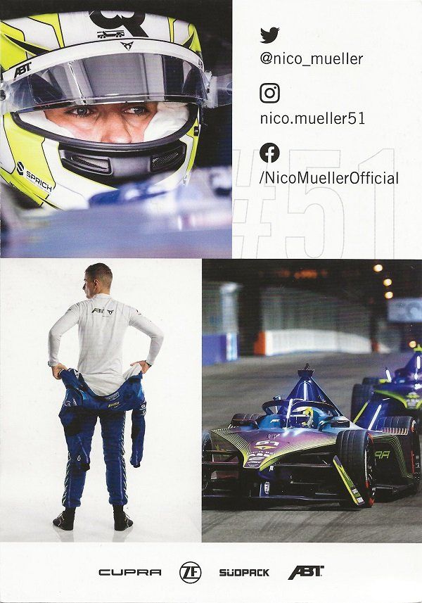 Autografi: Autogrammkarte Nico Müller 2023 – Usato da Solothurn venduto da F1shop1 1