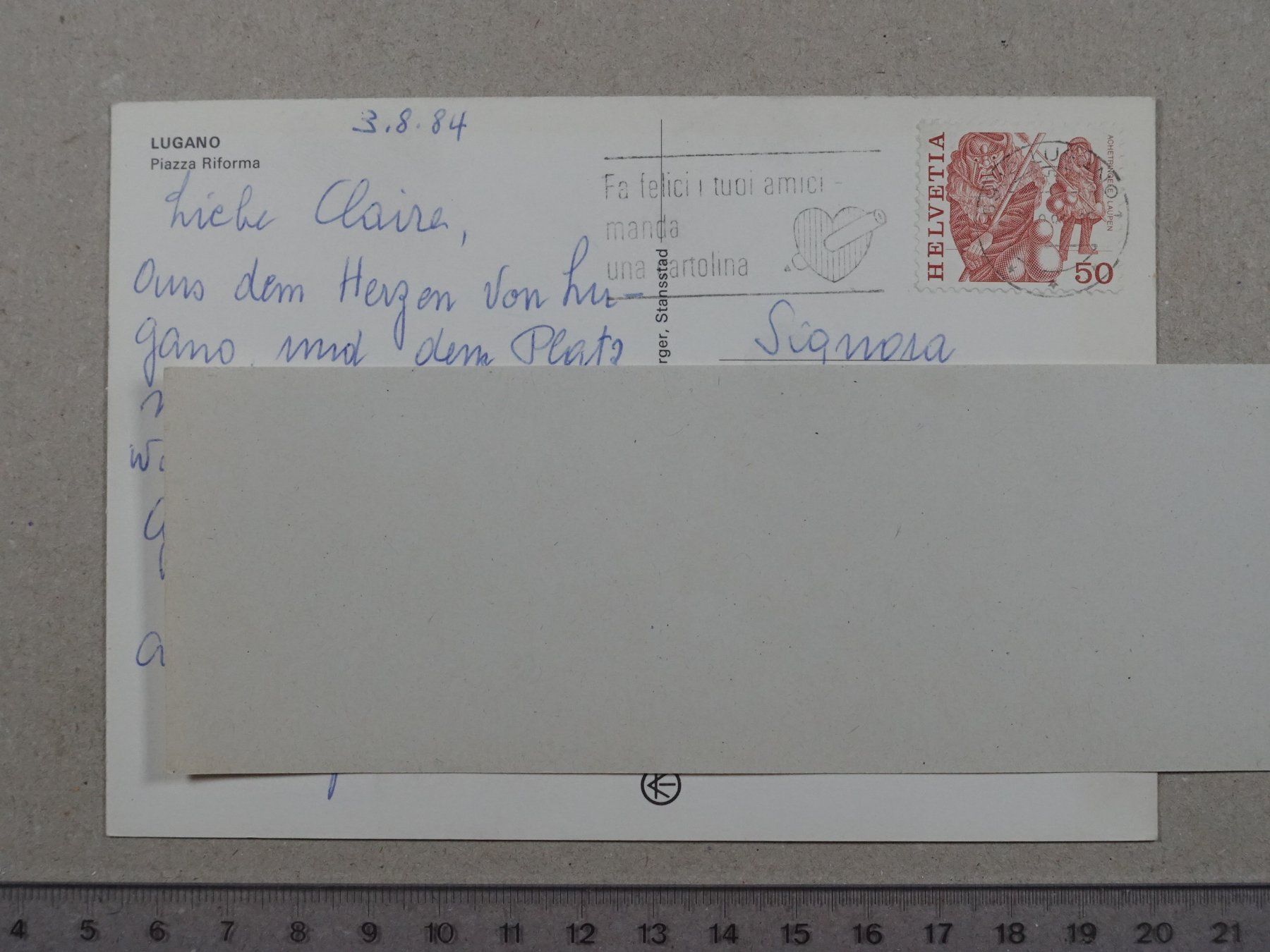 Cartes postales: Lugano, Piazza Riforma – D'occasion à Lenzburg par fh1 1
