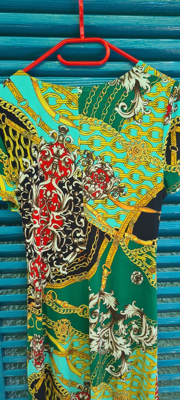 Vestiti: Sommerliches  Kleid bunt, Gr. L / Kurzarm – Usato da Wettingen venduto da Mahariko 1