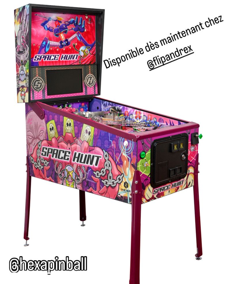 Flipper: Space hunt exa pinball neuf – Nuovo e nell'imballaggio originale da Les Brenets venduto da serialdrink 3