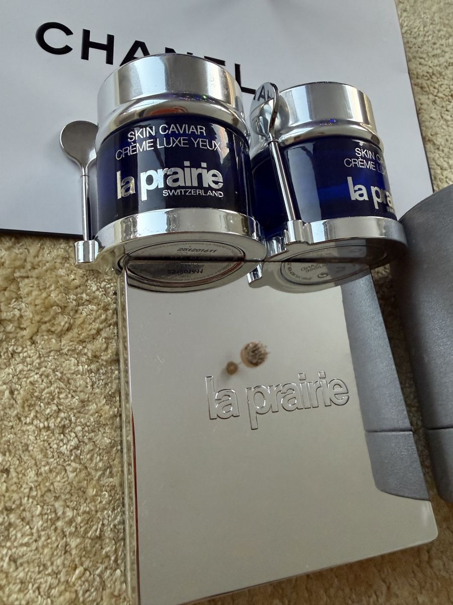 La Prairie Cura del viso: La Prairie  Leerer Glasbehälter x2, Puderverpackung  leer – Usato da Zumikon venduto da DamenFashionShop 3