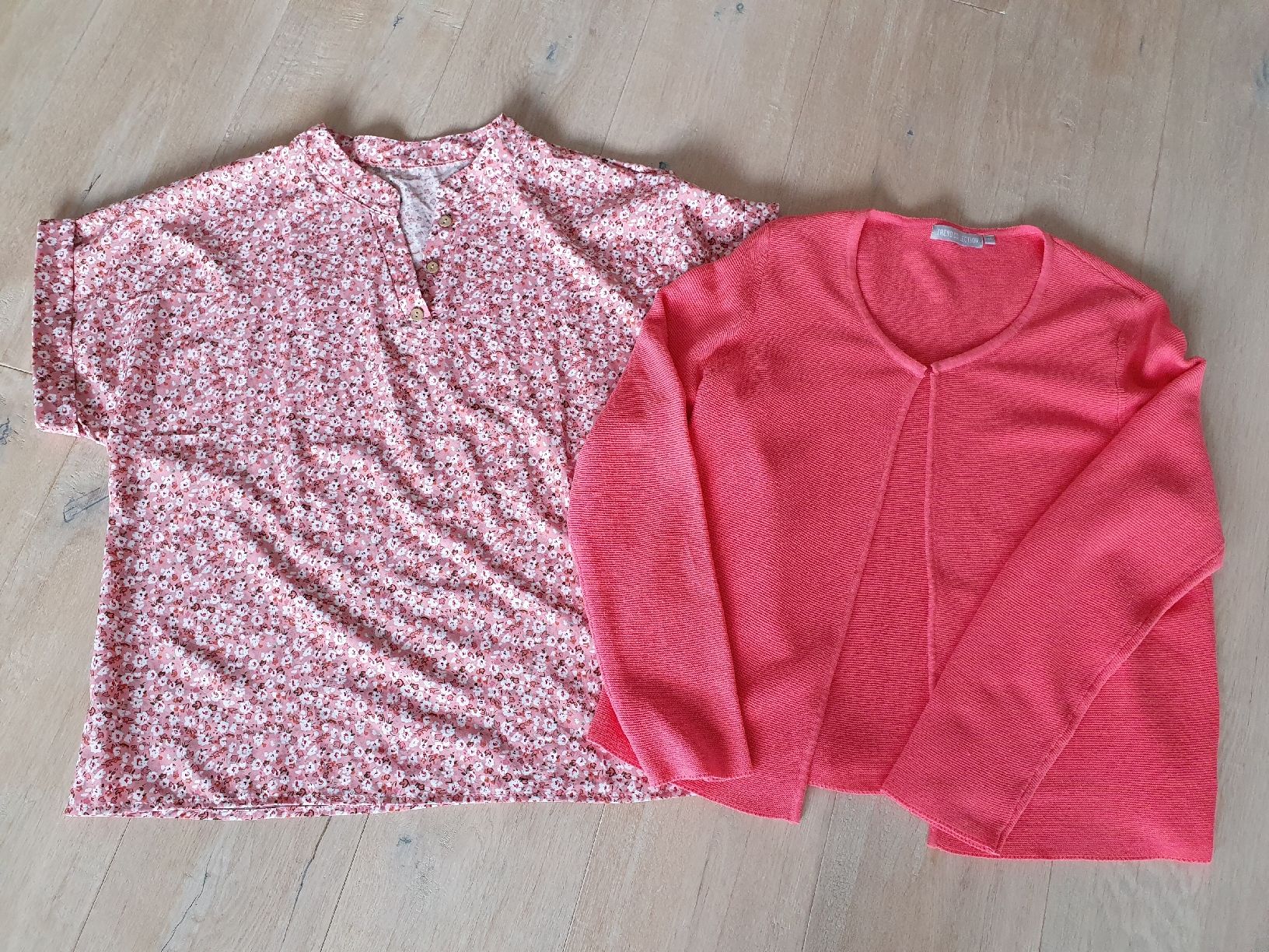 Lotti di vestiti: Sommerset Shirt oder Bluse mit Jäckli in koralle – Usato da Stalden (Sarnen) venduto da Leikerli