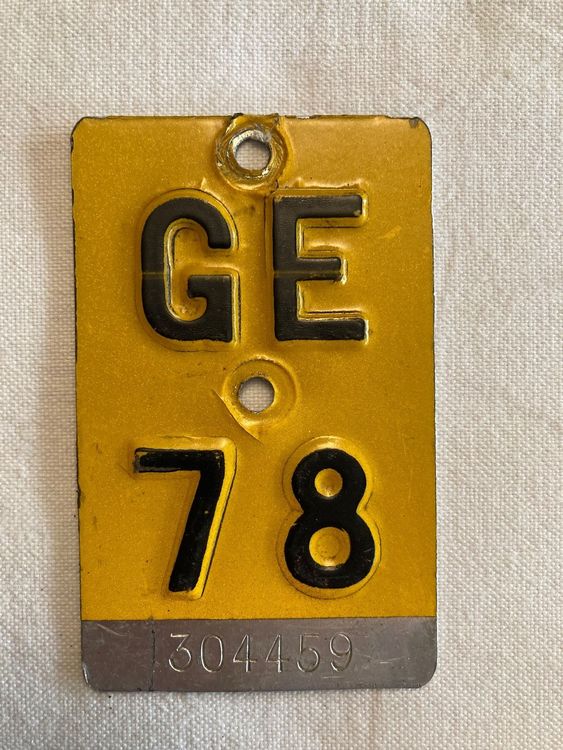 Vélo Bicyclette Plaque Vélo Genève Fahrradplatte Acheter sur