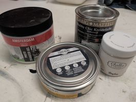 Shabby Chic Farbe/ Antikwachs/Kalkfarbe/ Foto Transfer Gel
