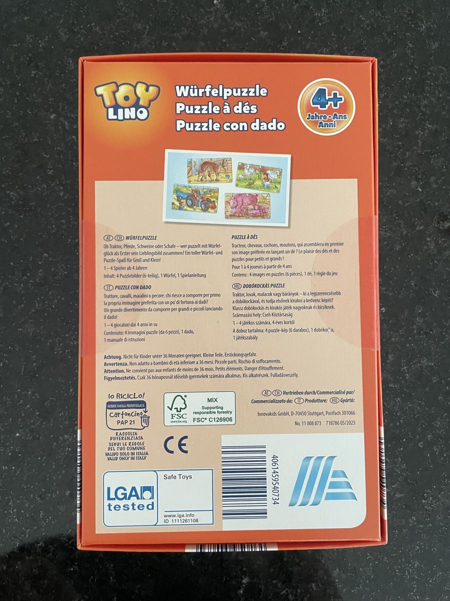Jeux: TOY LINO Würfelpuzzle Traktor – Neuf avec emballage d'origine à Niederhelfenschwil par jas_sq7y 1