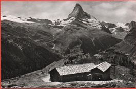ZERMATT Sesselbahn Sunnegga - Bergstation mit Matterhorn