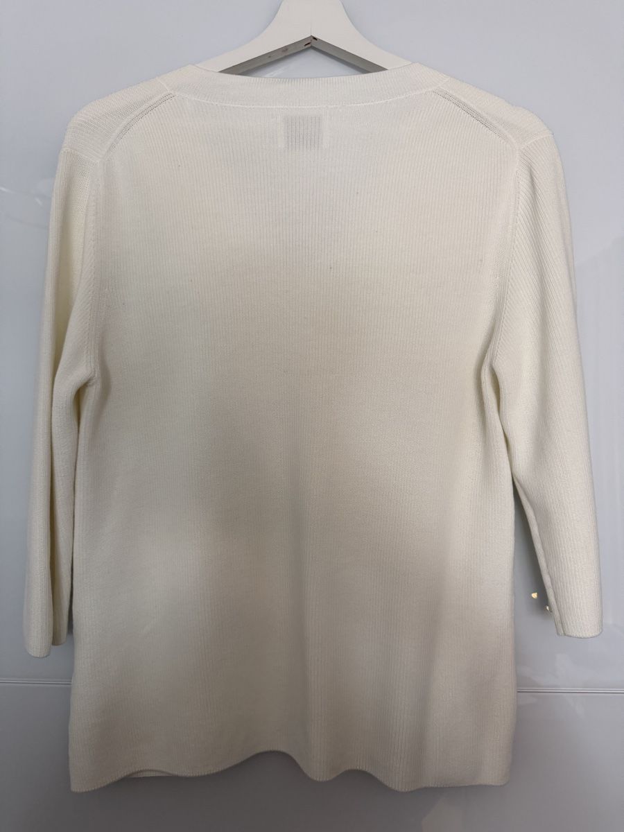 Globus T-shirt: Globus Strickpullover aus 100% Baumwolle in weiss Gr. M – Usato da Grenchen venduto da servet.t 2