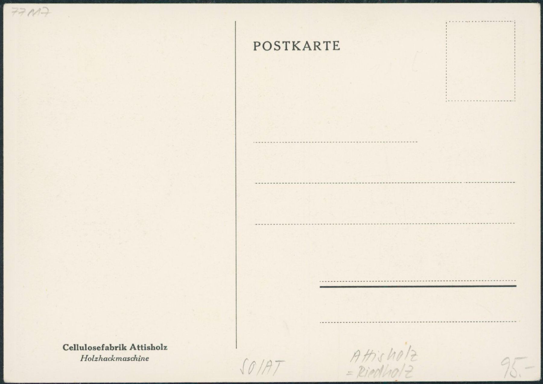 Cartoline postali: SO Attisholz - Riedholz – Nuovo (secondo la descrizione) da Schindellegi venduto da leecollect 1