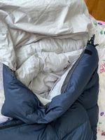 BLACK BEAR Daunen Schlafsack Duvet frisch gewaschen, blau