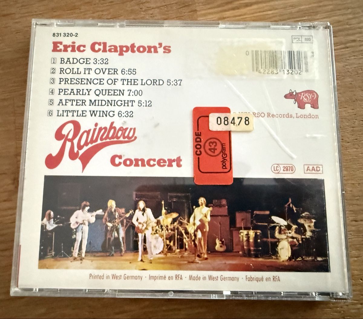 CDs: Eric Clapton Rainbow Concert CD – Gebraucht aus Goldach von Messerguru 1