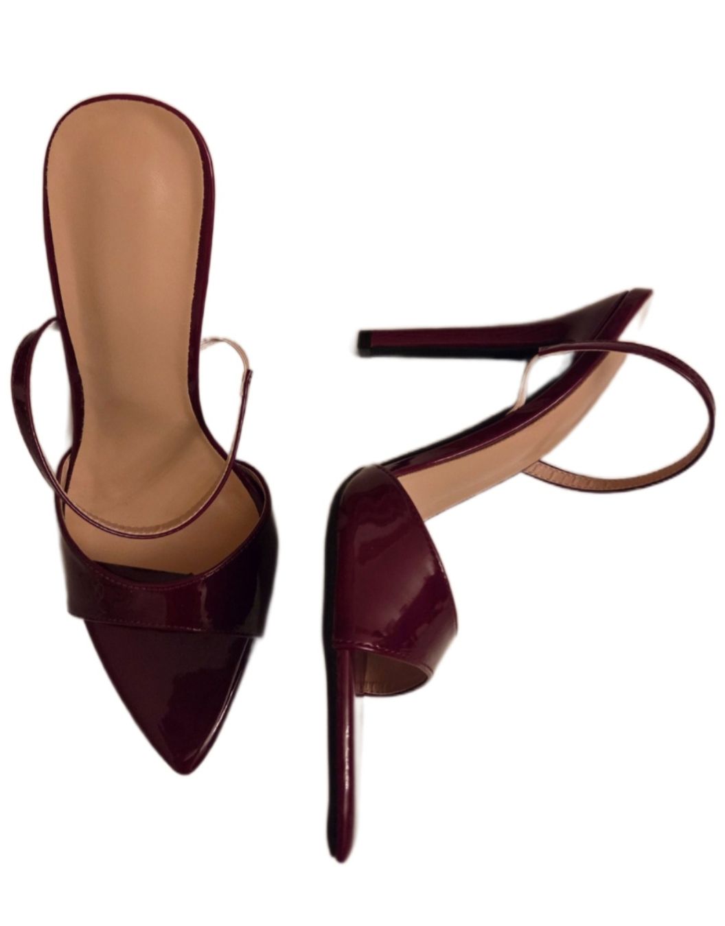 Scarpe da donna: burgunder High Heel Mules – Nuovo (secondo la descrizione) da Hergiswil NW venduto da ewaaa 1