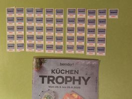 Coop 51 Marken =2 Karten + 15 M <Küchen Trophy> + Sammelheft