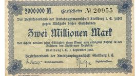 Stollberg 2 Mil.Mark 01.09.1923VZ+-VZ++